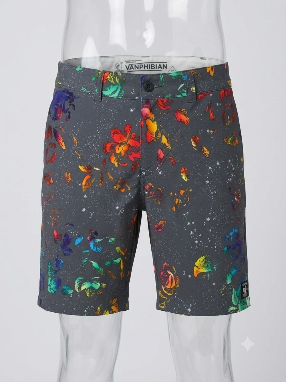 VANS Vanphibian Hybrid Shorts Men's Size 32 Floral Celestial EUC